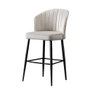 Hanah Home Rubi - Cream Juego de 4 Taburetes de Bar